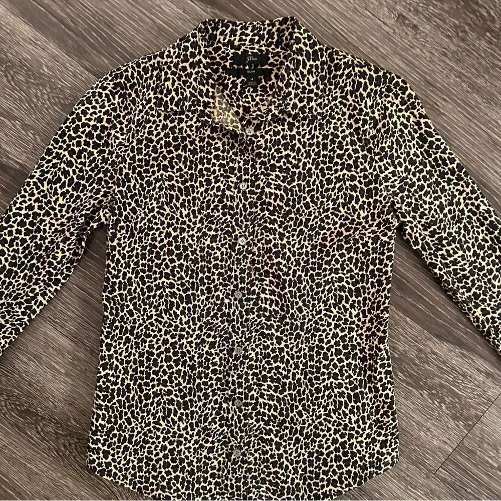 J. crew Slim Leopard Button Down - Picture 2 of 7